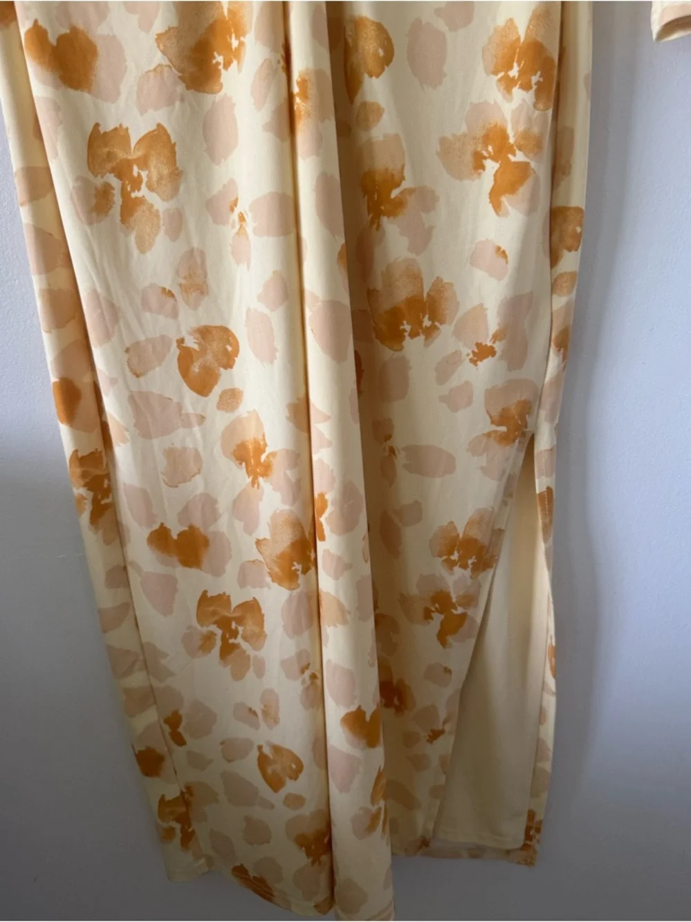 New Abercrombie & Fitch floral dress fe keyhole cutout and a side slit Sz XL